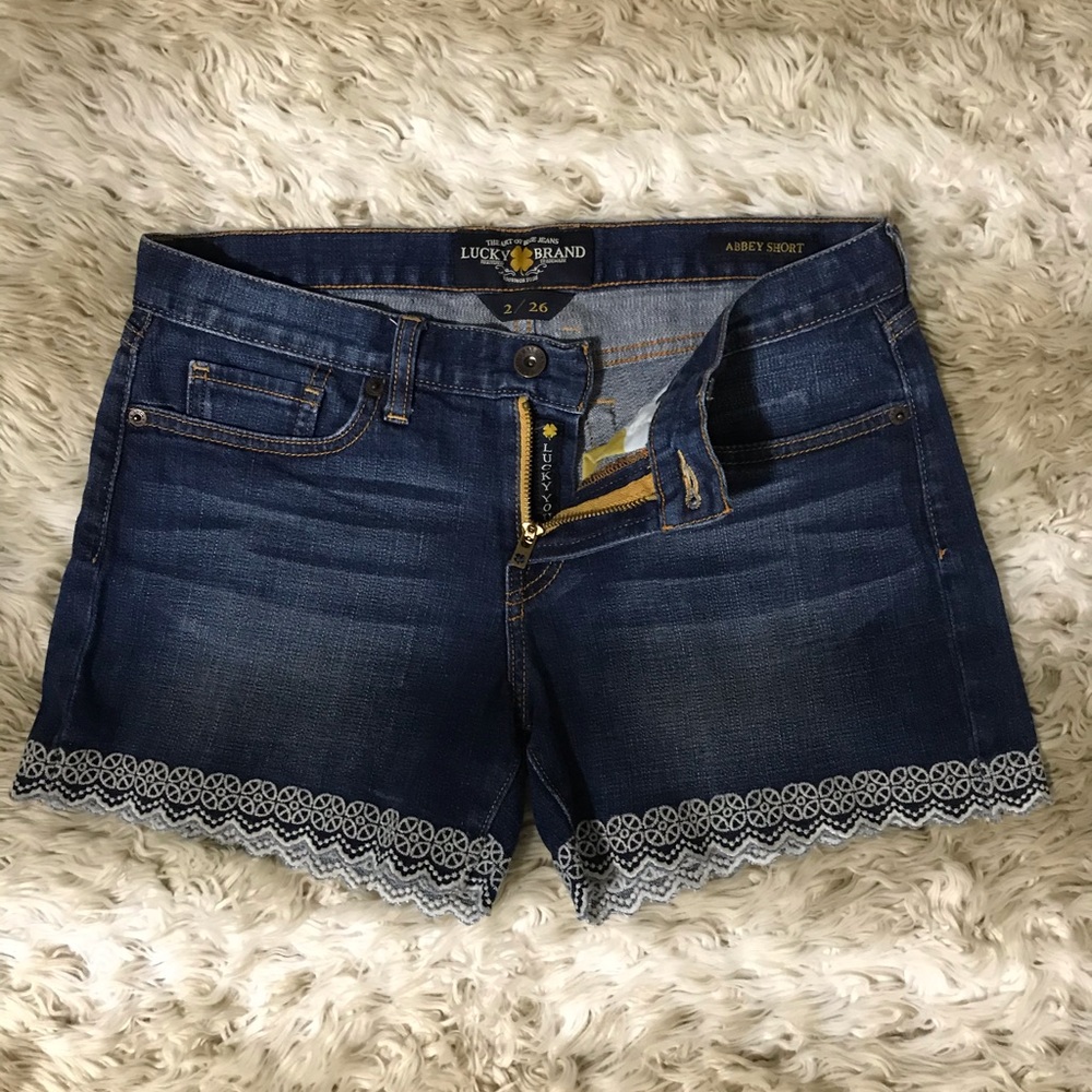 Lucky Brand Abbey Short Embroidered